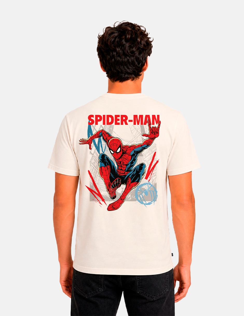 Playera spiderman brand new day cuello redondo para hombre 5