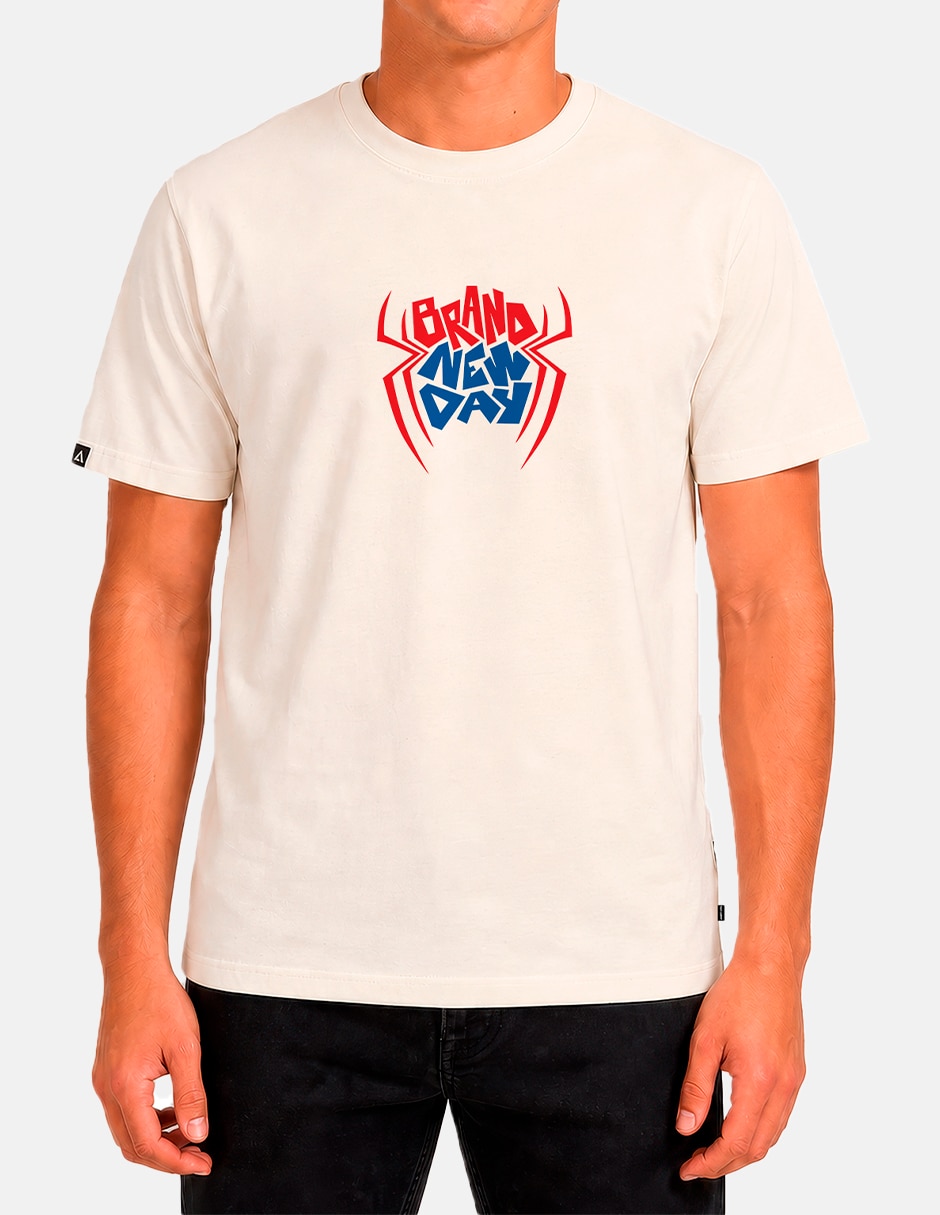 Playera spiderman brand new day cuello redondo para hombre 4