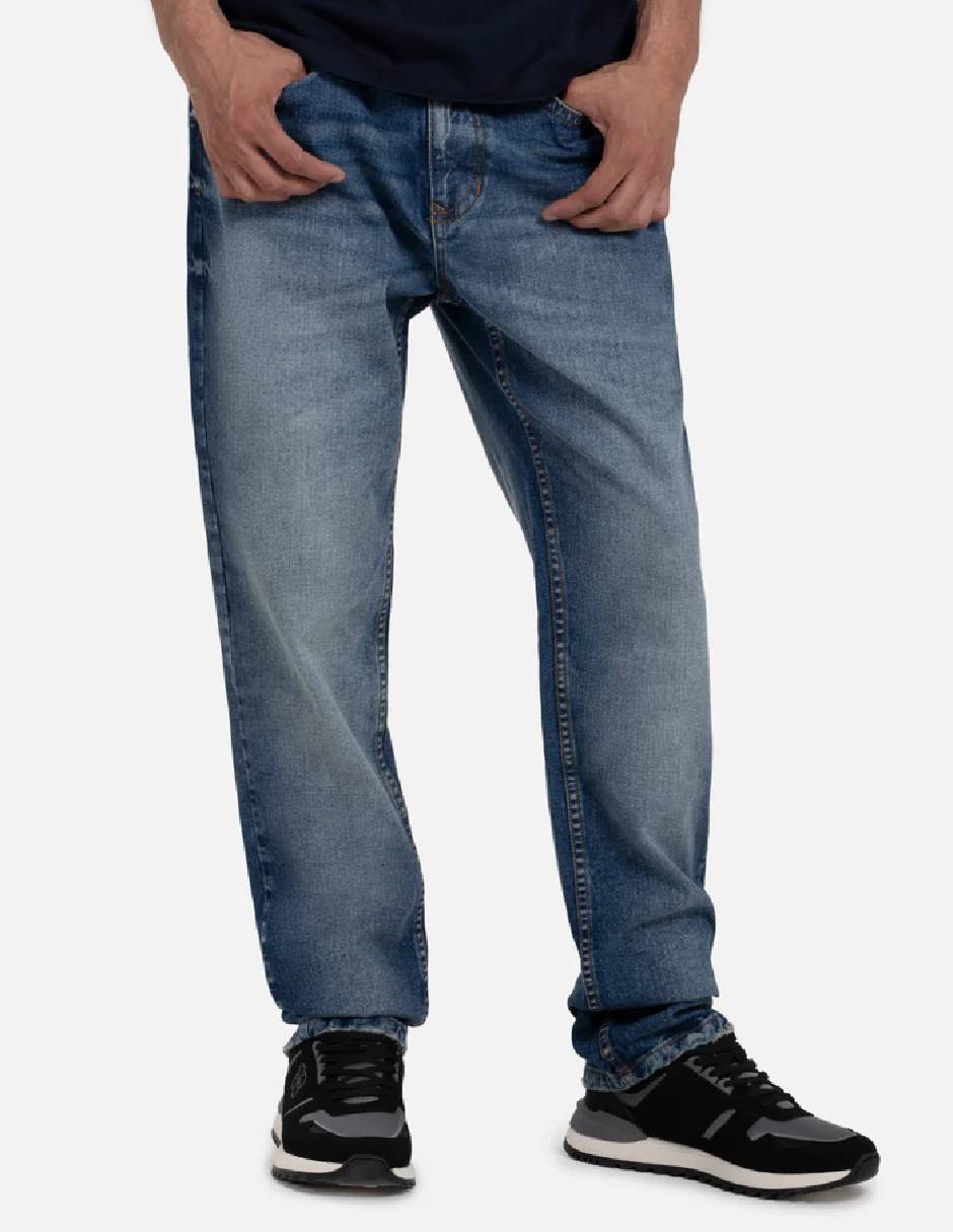 Jeans regular lavado medio para hombre Jeans regular lavado medio para hombre