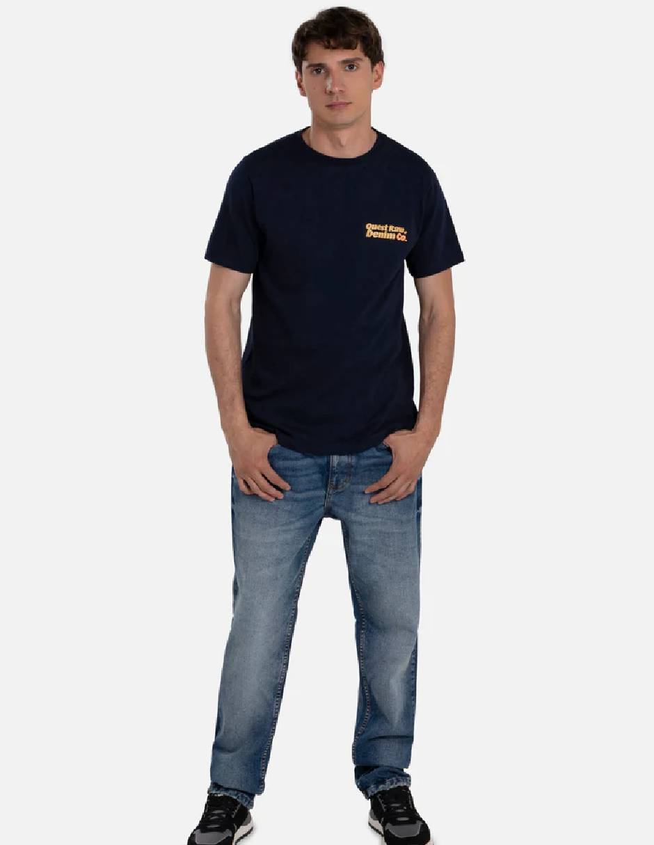 Jeans regular lavado medio para hombre 3