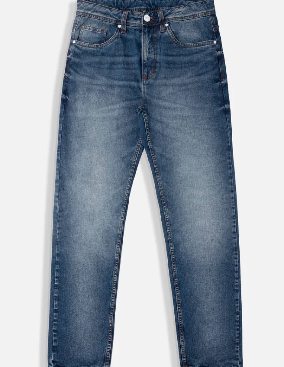 Jeans regular lavado medio para hombre 5