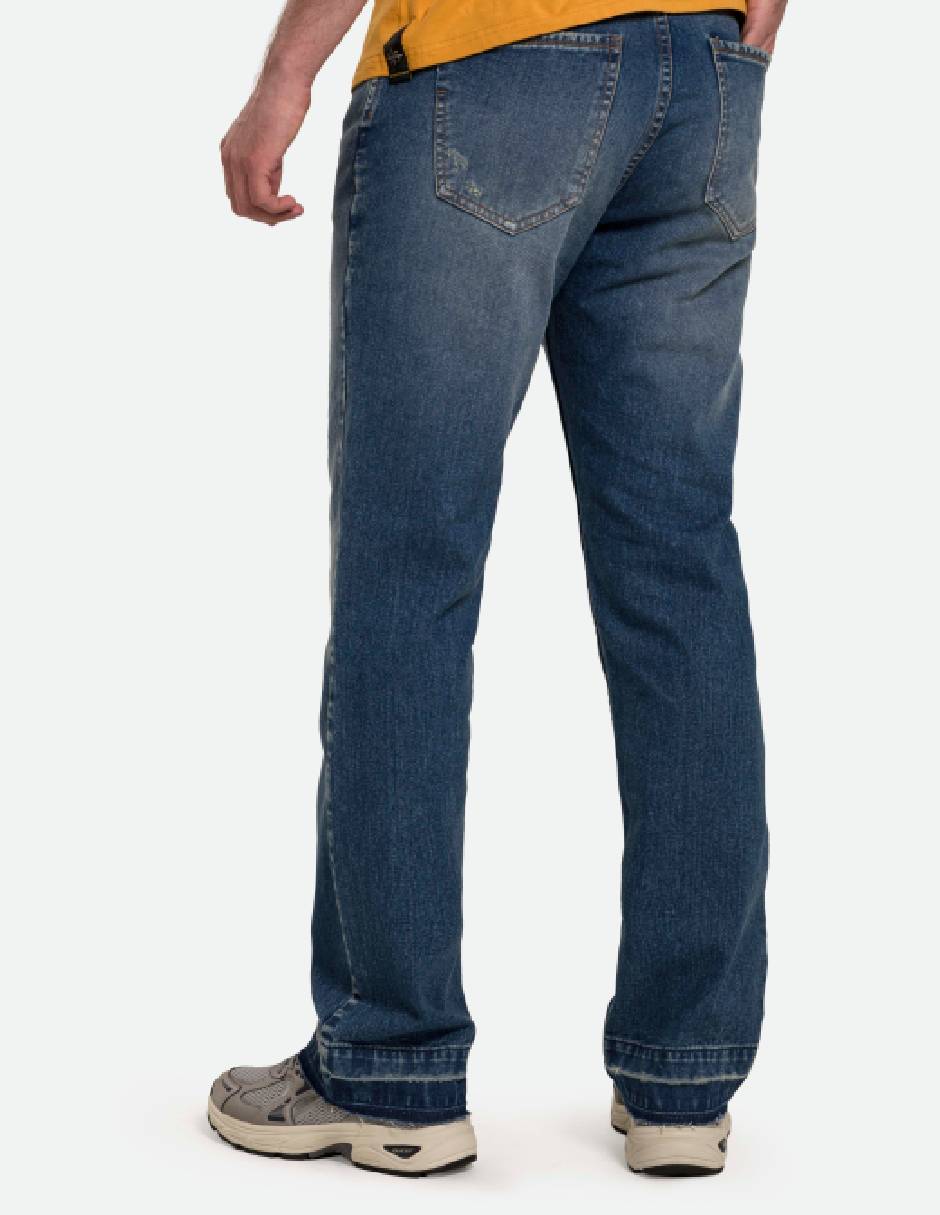 Jeans loose lavado medio para hombre 5