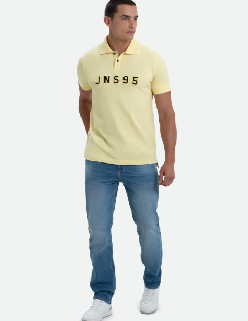Jeans straight lavado medio para hombre 4
