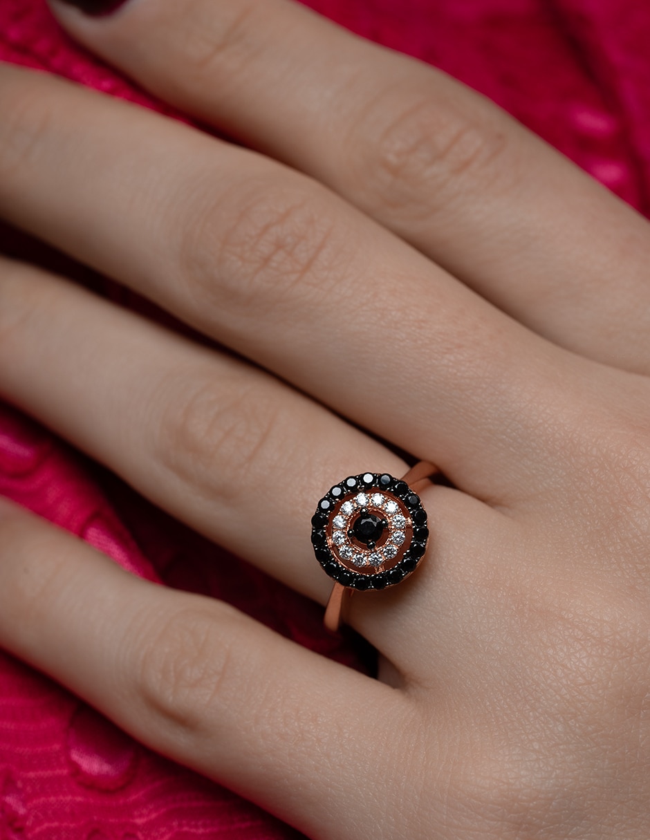 Anillo P 925 de plata zirconia pavé 4