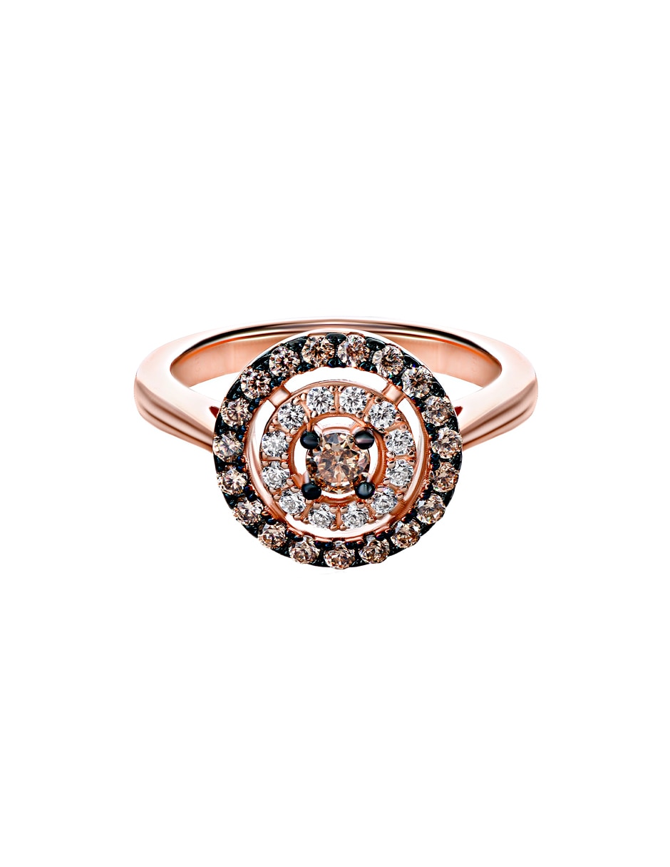 Anillo P 925 de plata zirconia chapa de oro Anillo P 925 de plata zirconia chapa de oro