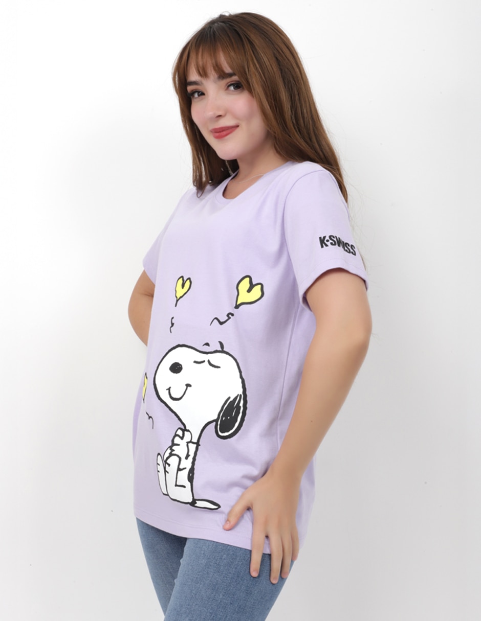 Playera manga corta k-swiss melis cuello redondo para mujer