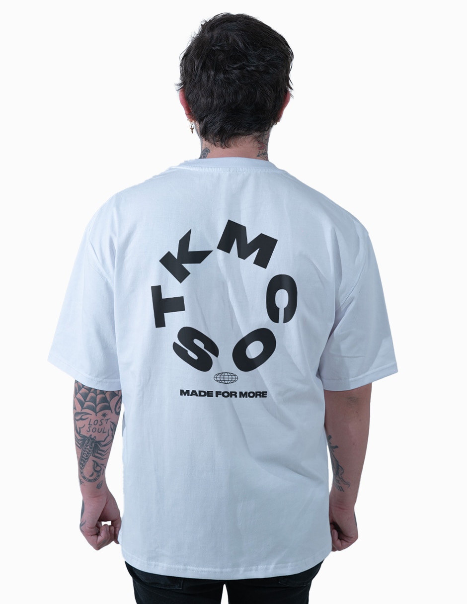 Playera Oversize cuello redondo para hombre 4