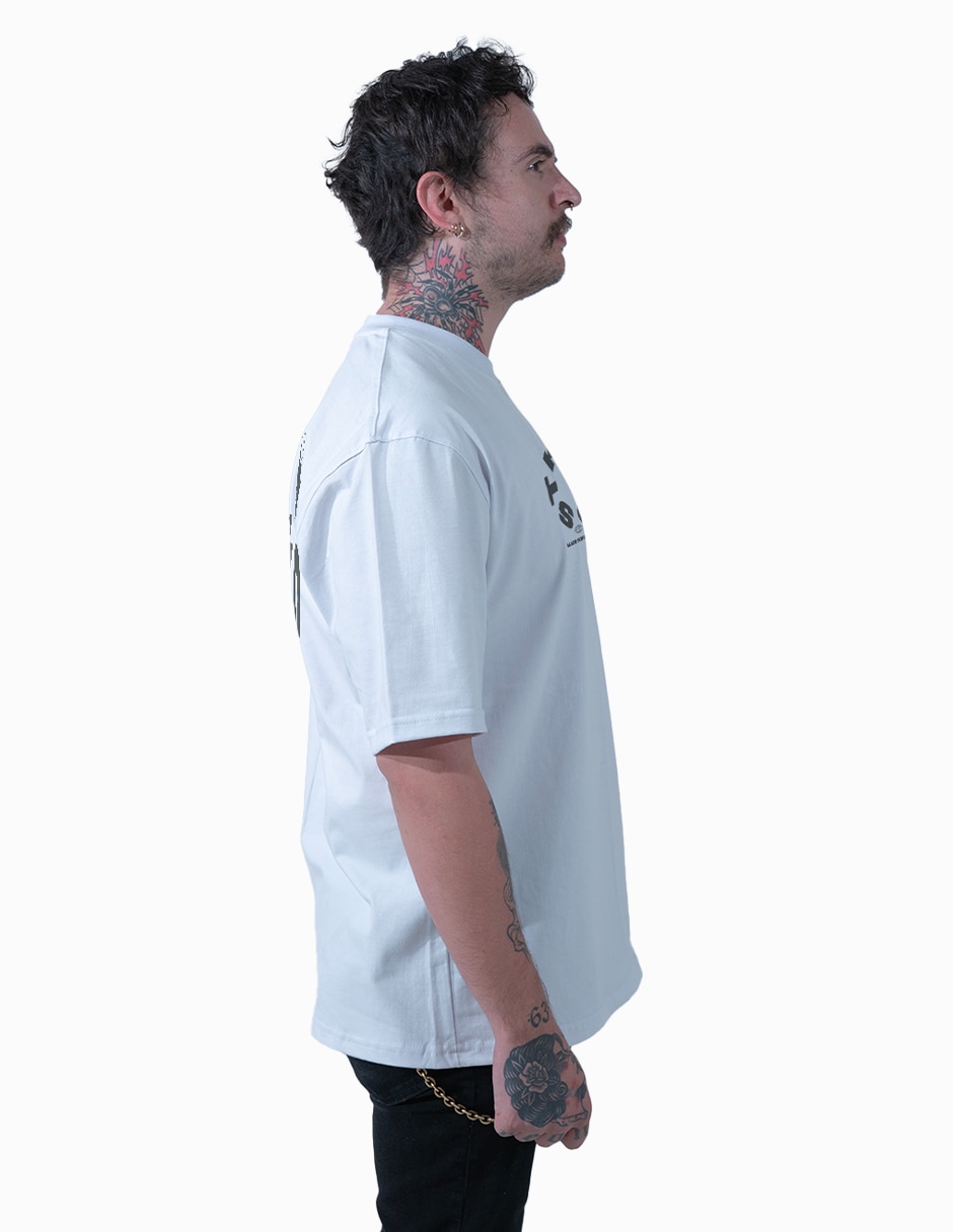 Playera Oversize cuello redondo para hombre 2