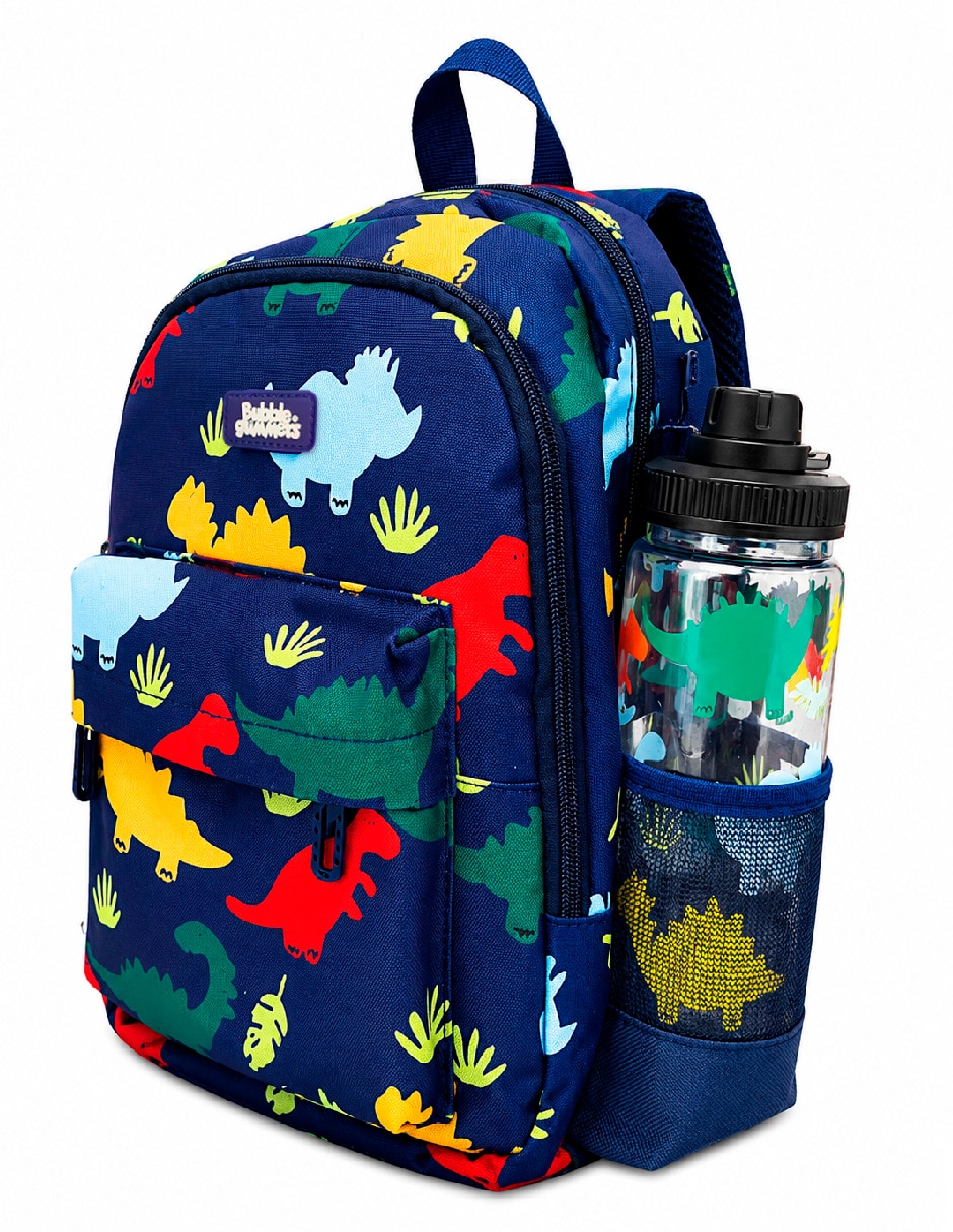 Set mochila escolar Dinosaurios Bubble Gummers para niño