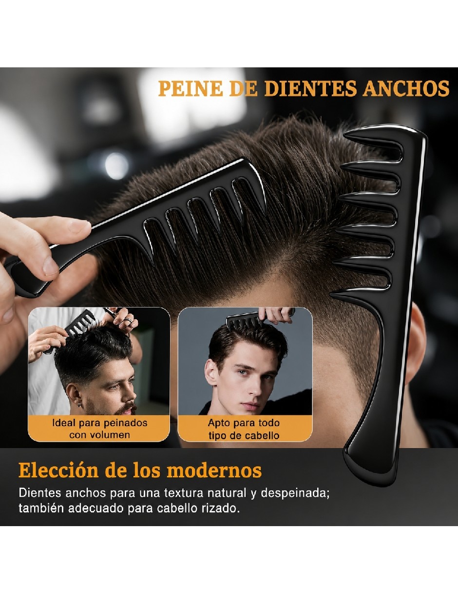Juego de peines de plástico 5