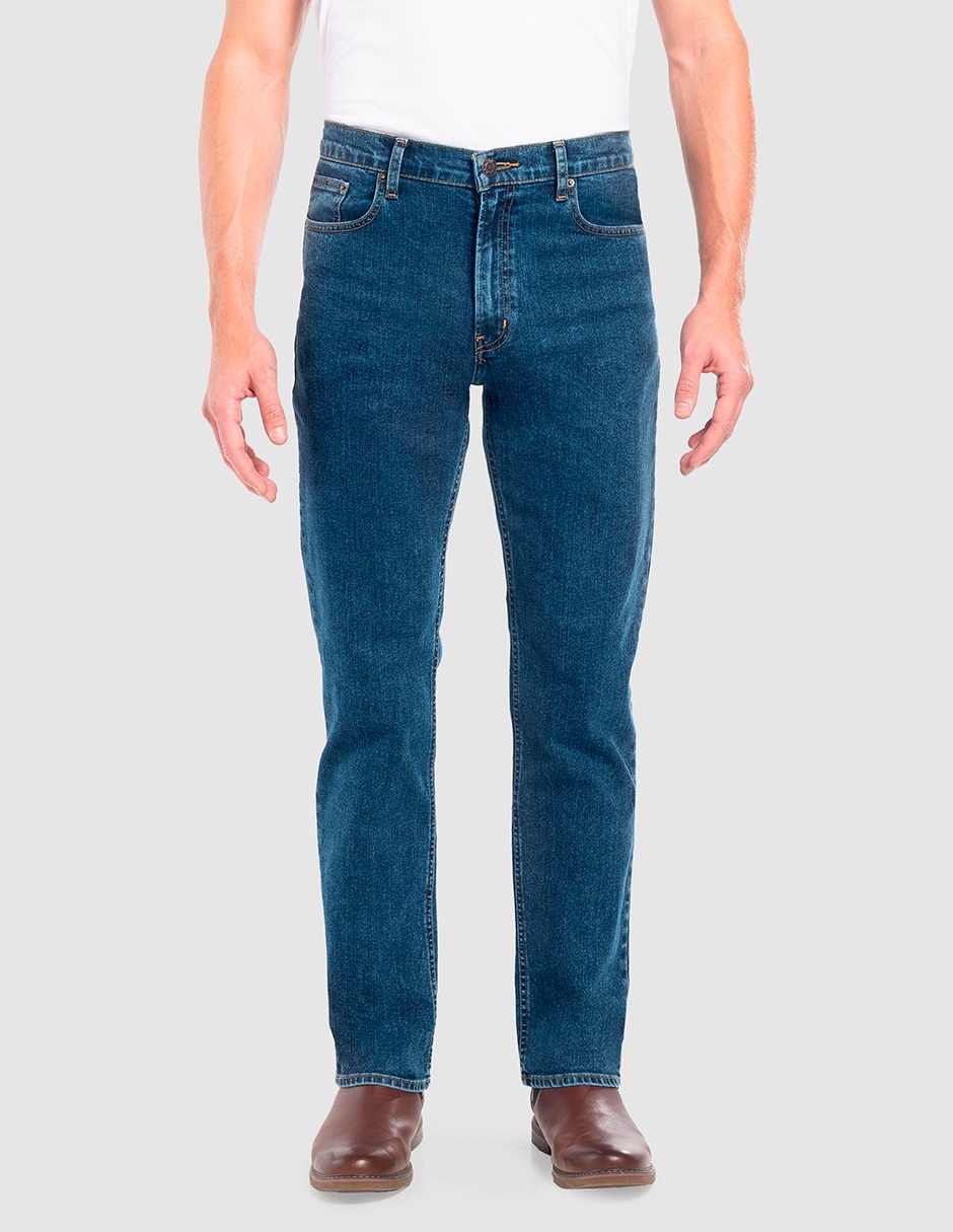 Jeans recto Moda Oggi Power Straight lavado medio para hombre Jeans recto Moda Oggi Power Straight lavado medio para hombre