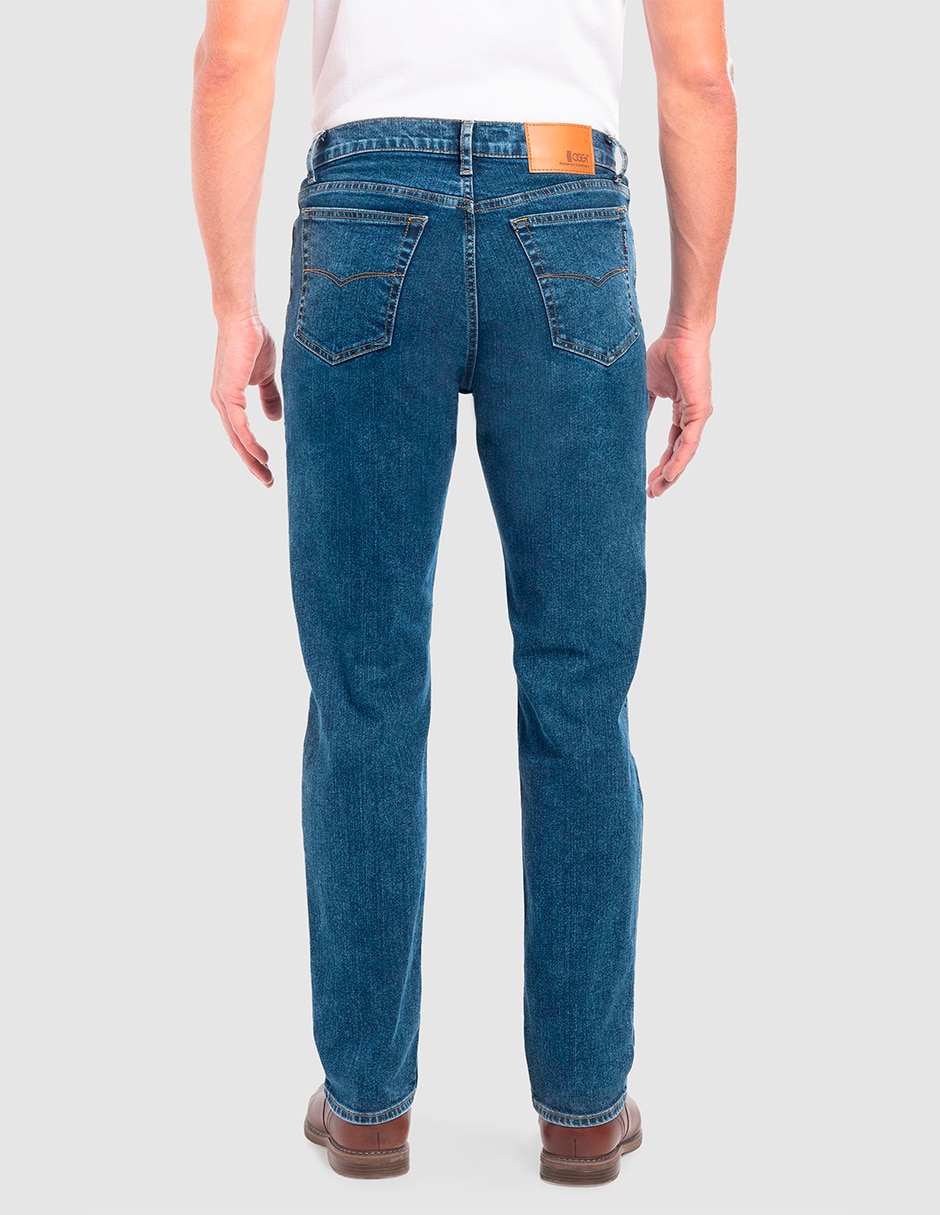 Jeans recto Moda Oggi Power Straight lavado medio para hombre 5