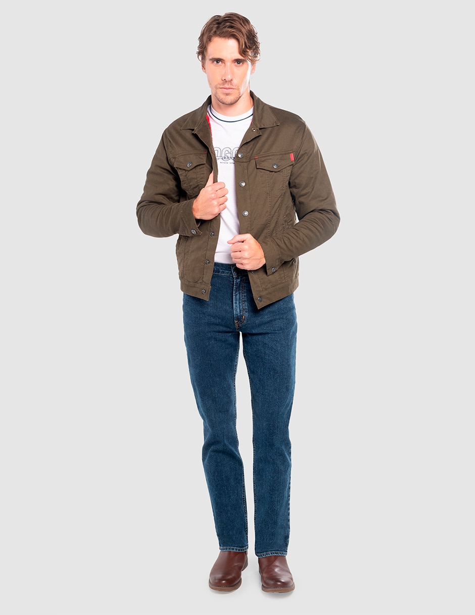 Jeans recto Moda Oggi Power Straight lavado medio para hombre 6