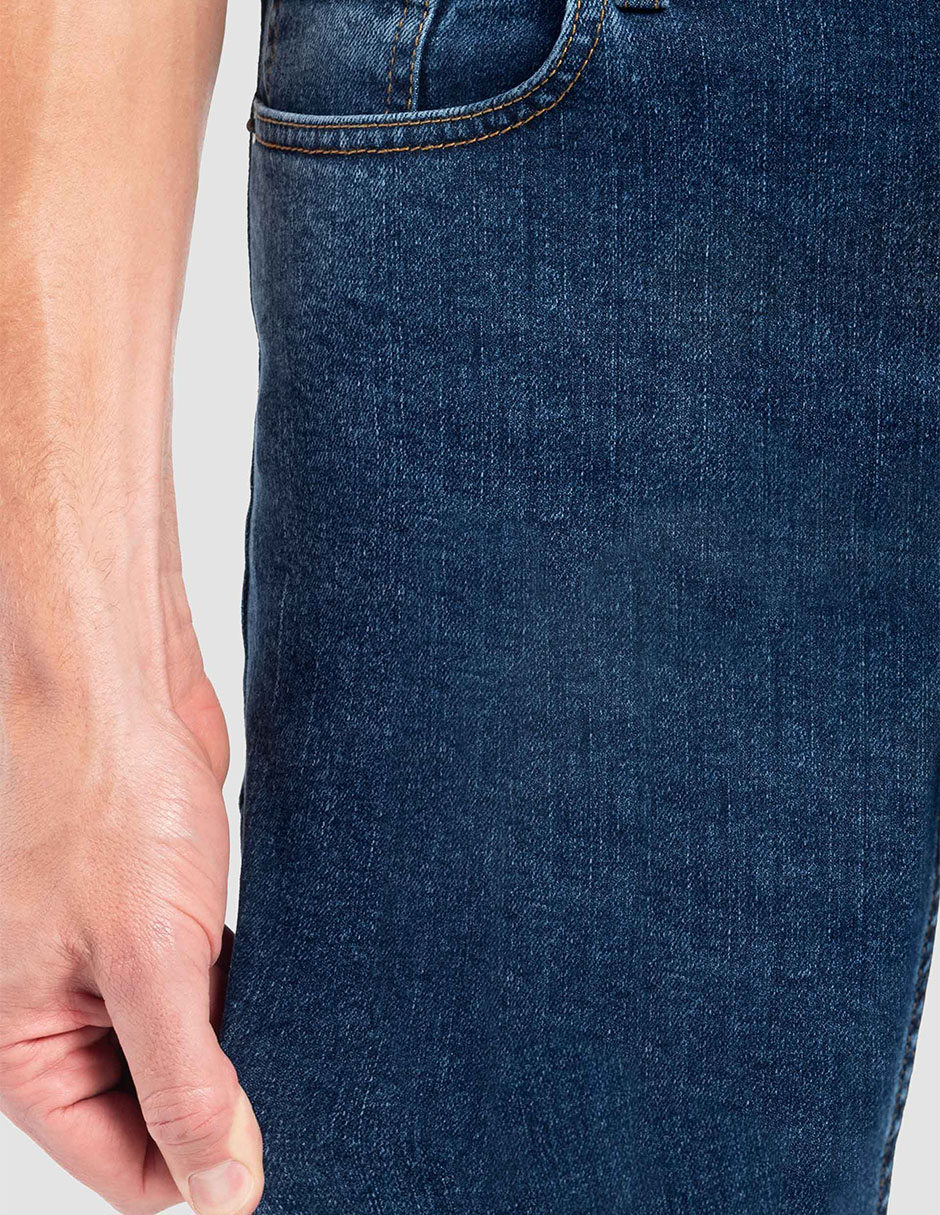 Jeans recto Moda Oggi Power Straight lavado medio para hombre 7