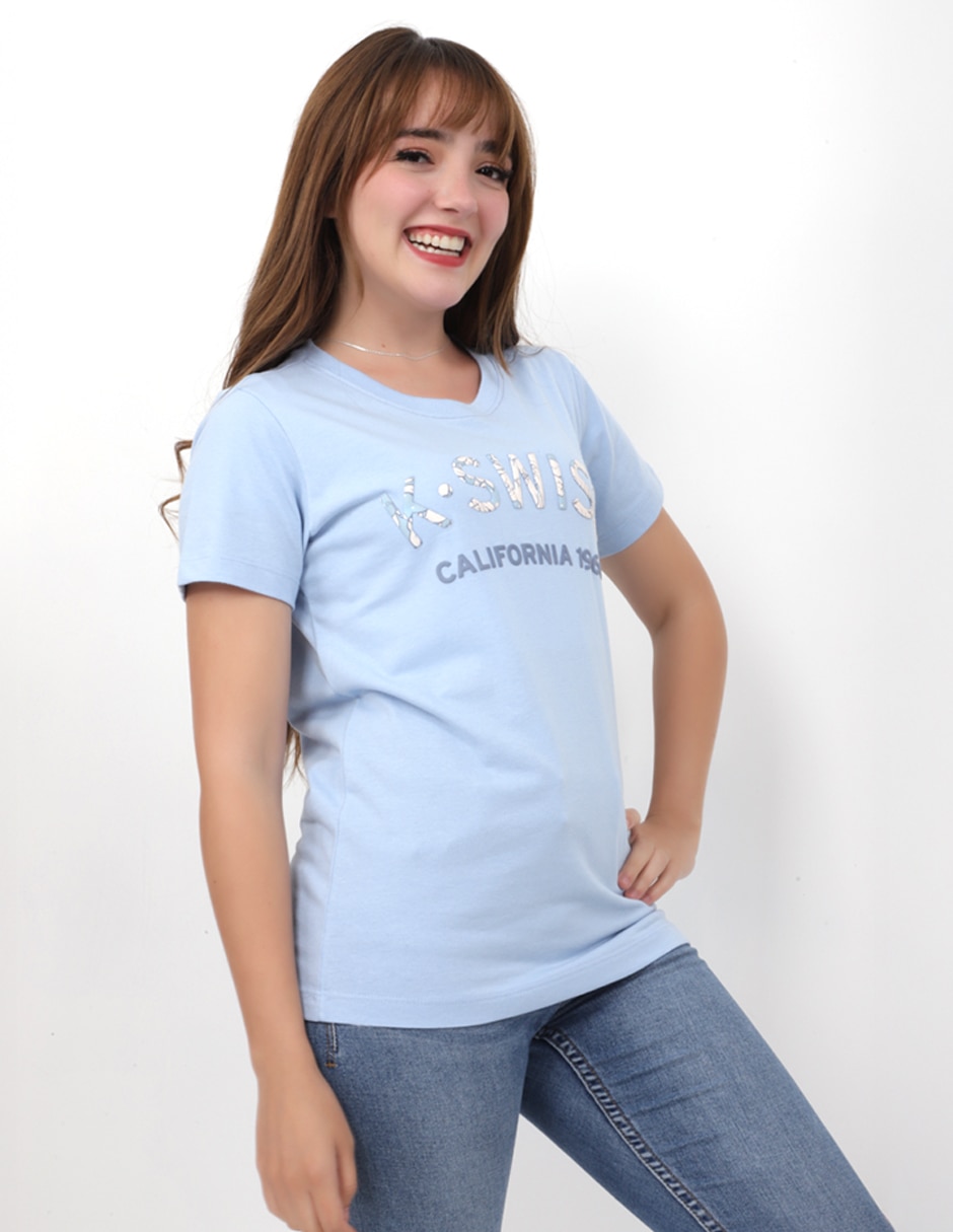Playera manga corta K-Swiss Nyla cuello redondo para mujer