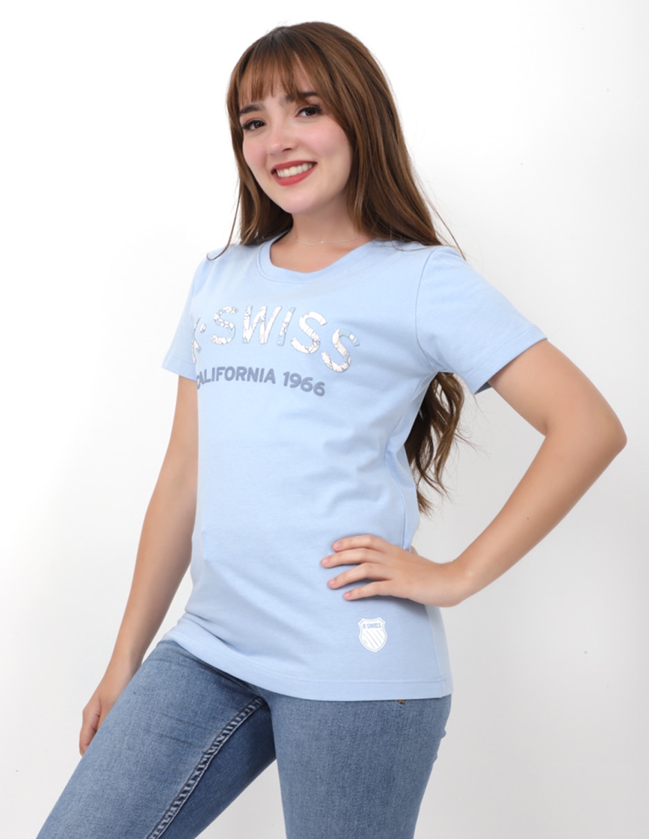 Playera manga corta K-Swiss Nyla cuello redondo para mujer