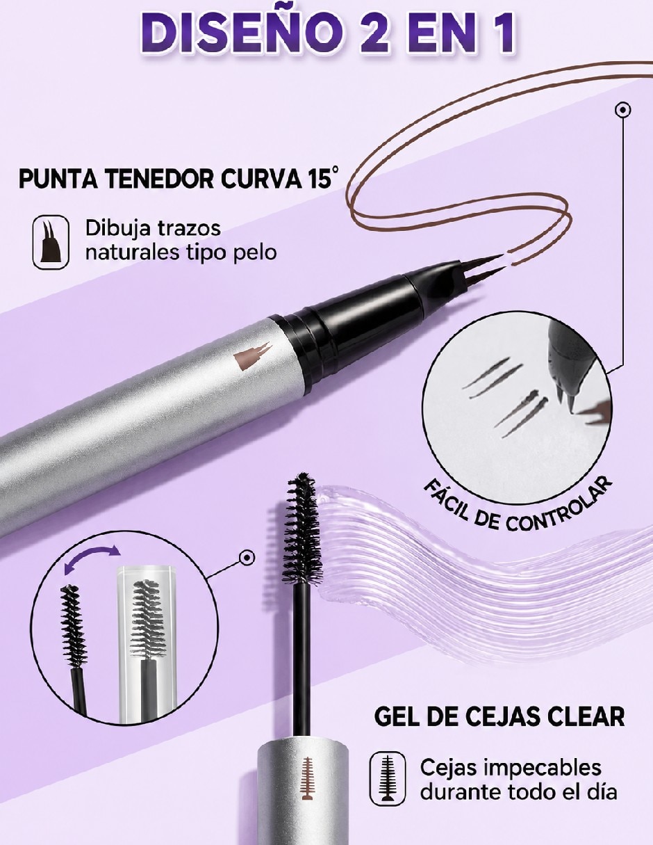 Delineador para cejas gel para cejas mate 2