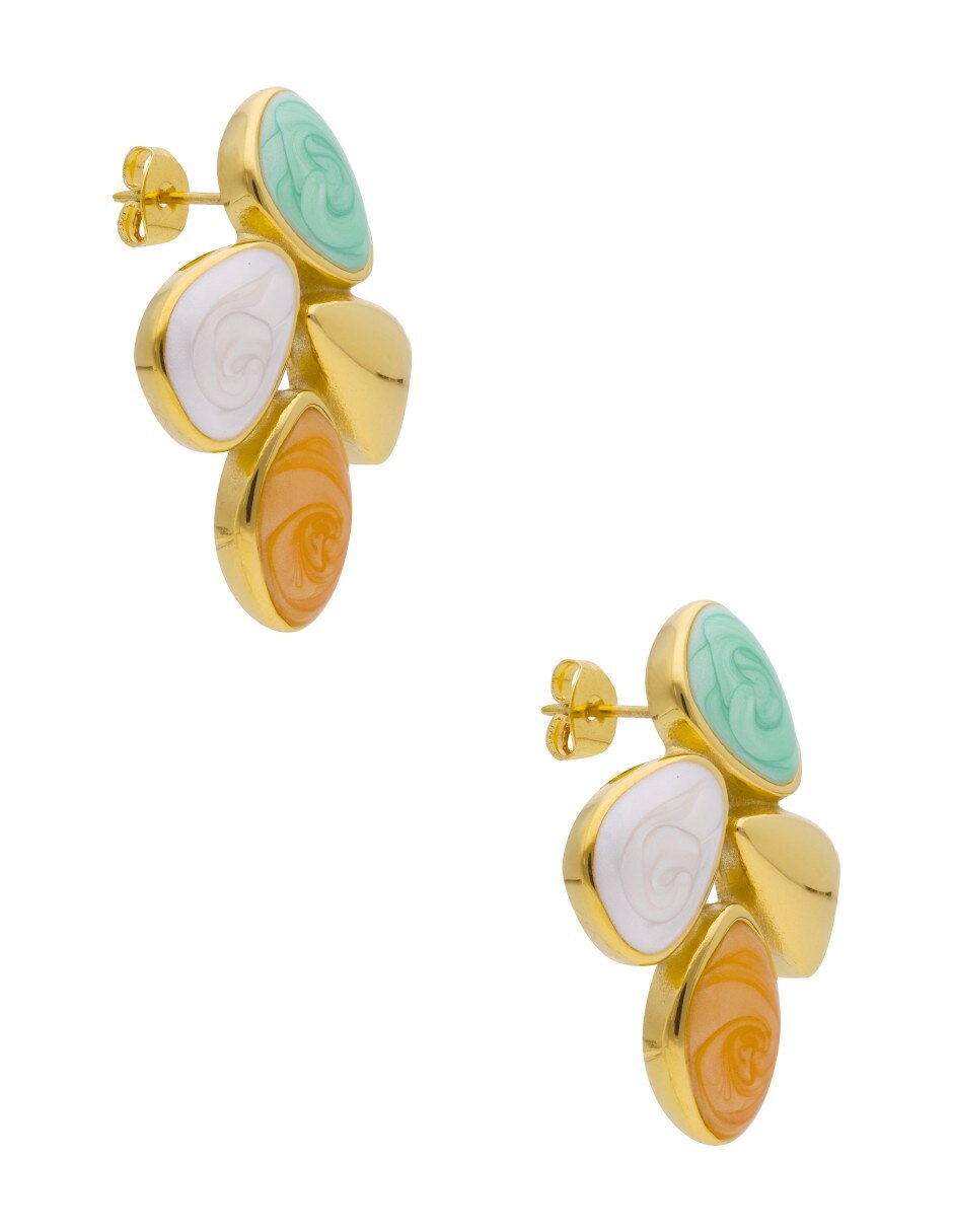 Aretes con acabado brillante 2