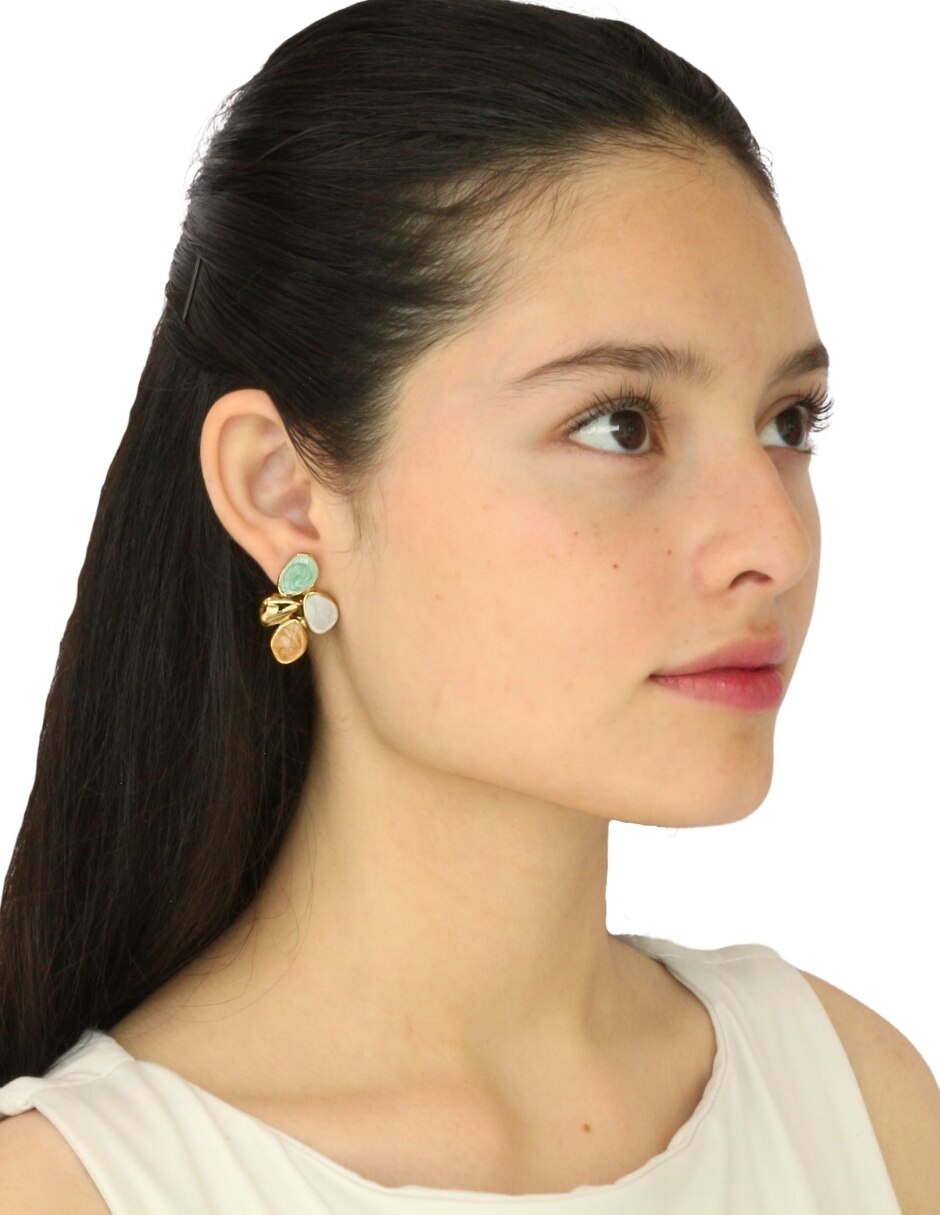 Aretes con acabado brillante 4