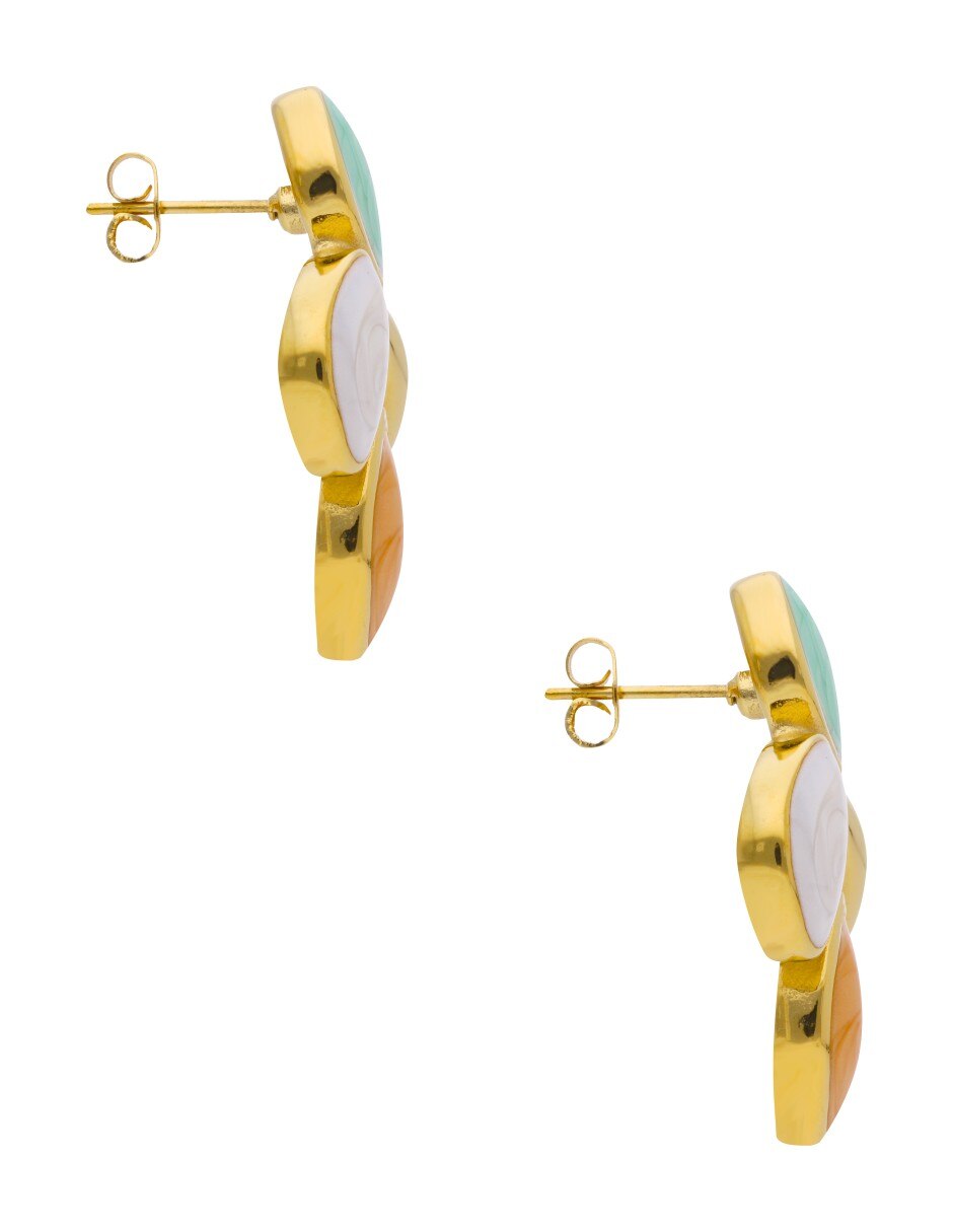 Aretes con acabado brillante 5