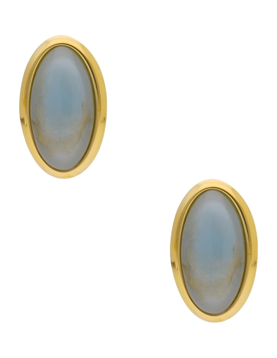Aretes largos con acabado brillante Aretes largos con acabado brillante