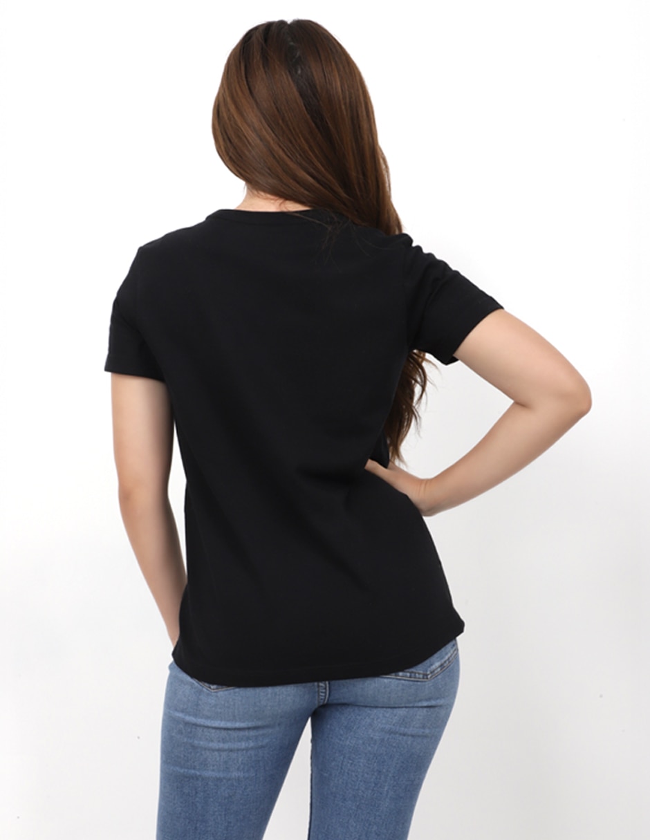 Playera manga corta k-swiss pwksi cuello redondo para mujer