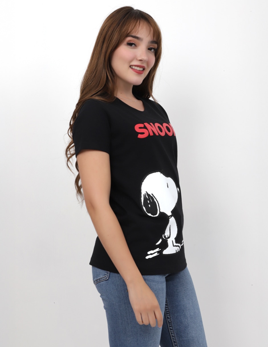 Playera manga corta Pwar cuello redondo para mujer 4