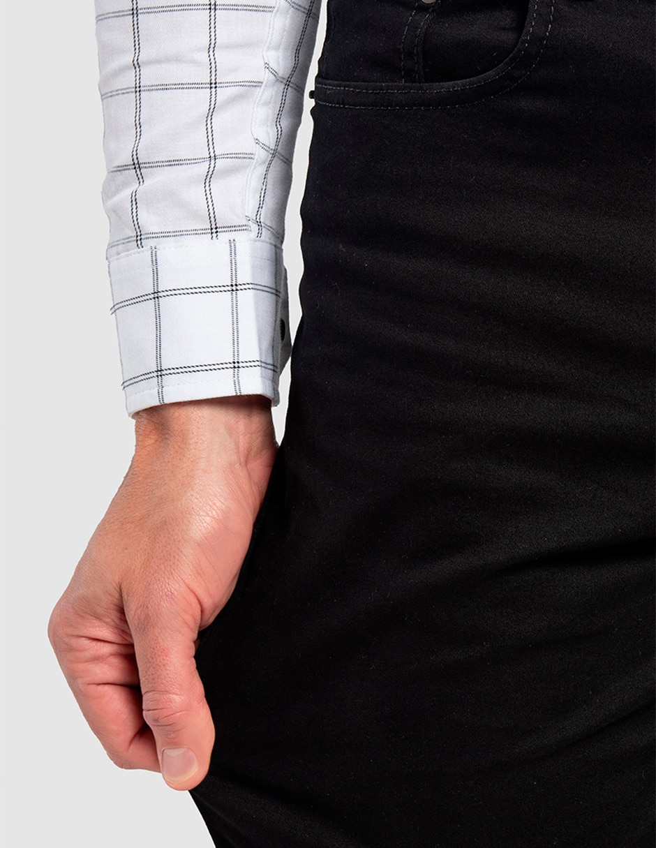 Pantalón business casual straight Oggi Jeans Moda de Gabardina para hombre