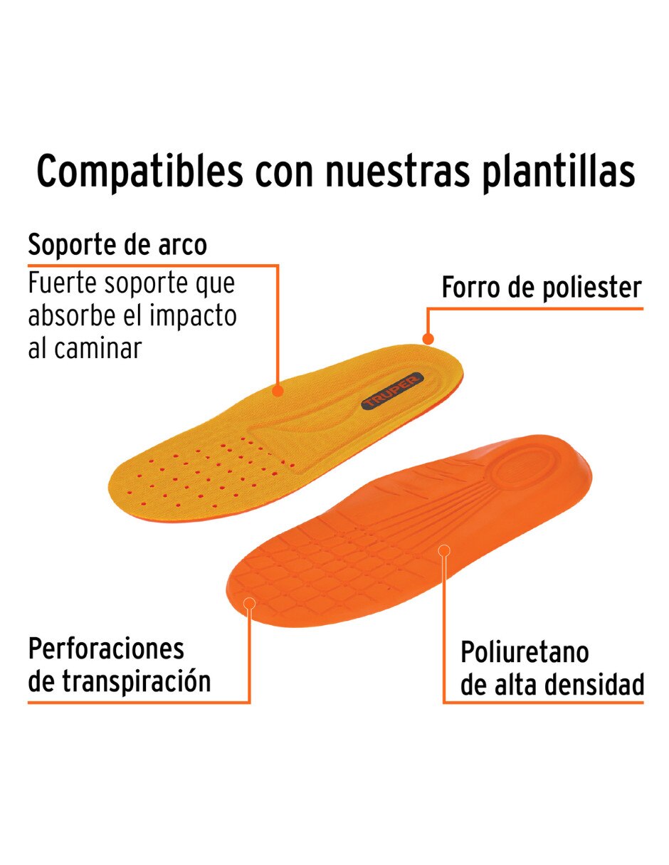 Zapatos de seguridad truper de cuero y piel