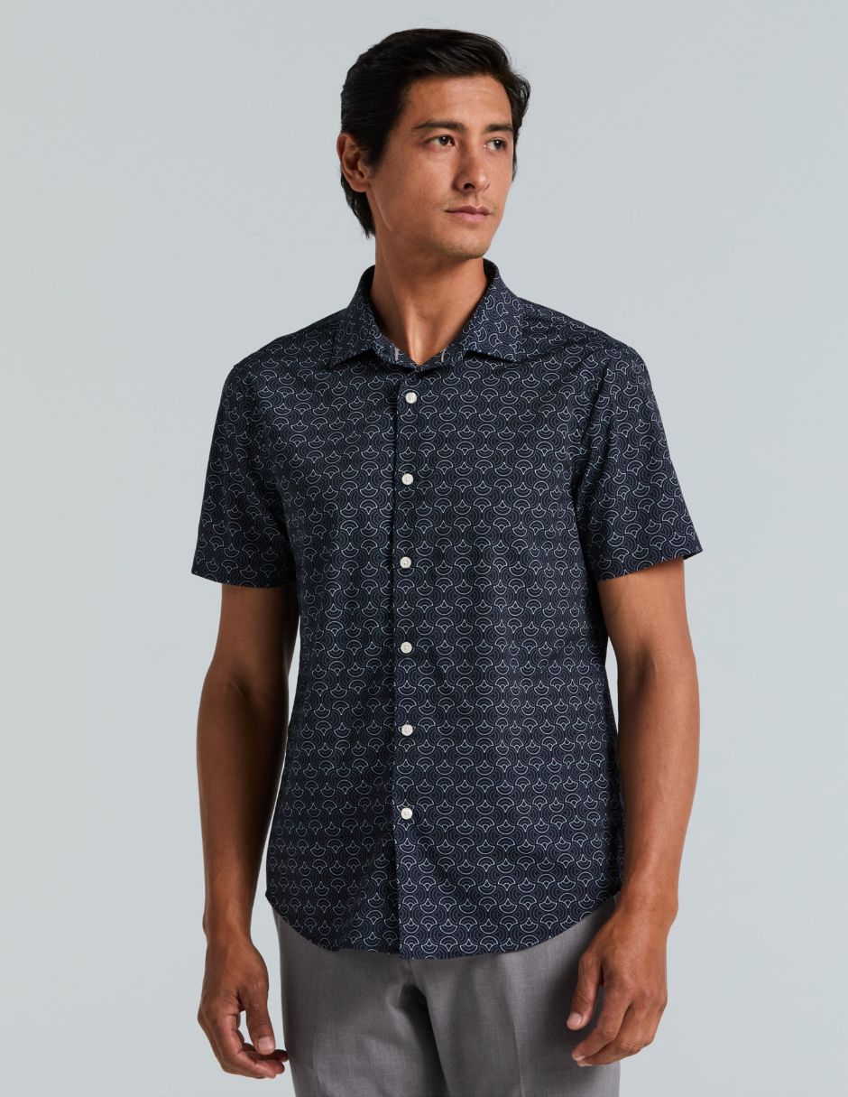 Camisa casual manga corta para hombre