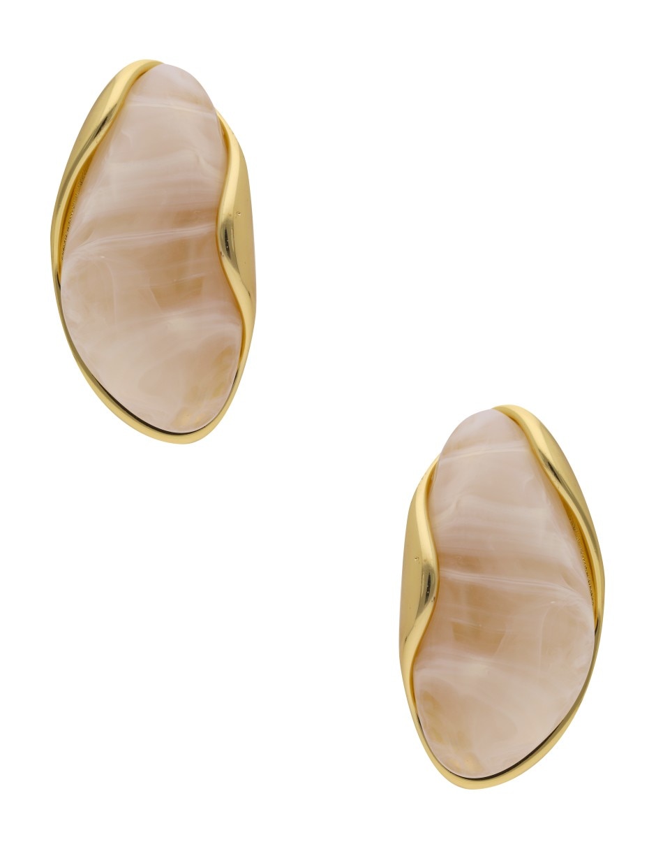 Aretes largos de gota con acabado brillante Aretes largos de gota con acabado brillante