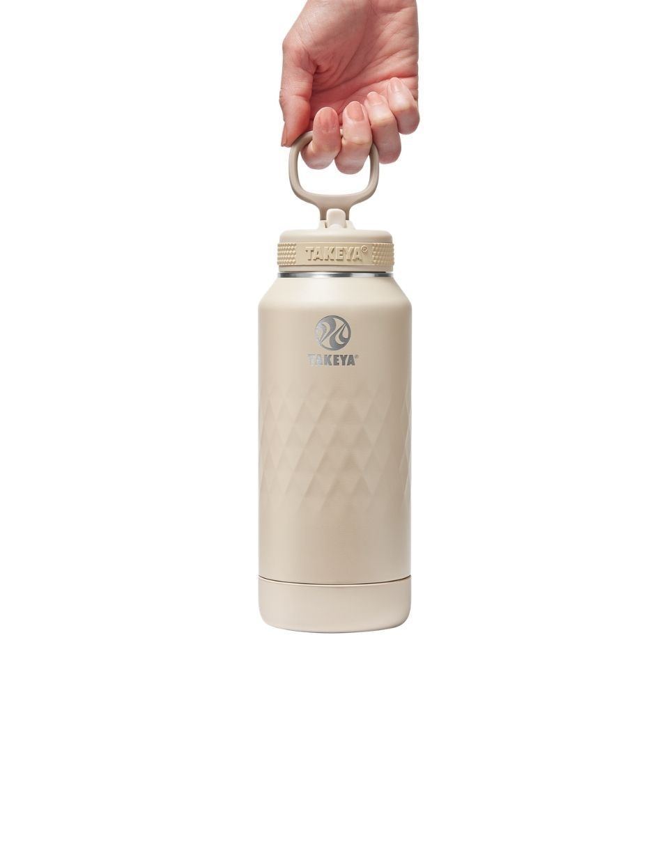 Termo Takeya de acero inoxidable con tapa doble rosca de 950 ml