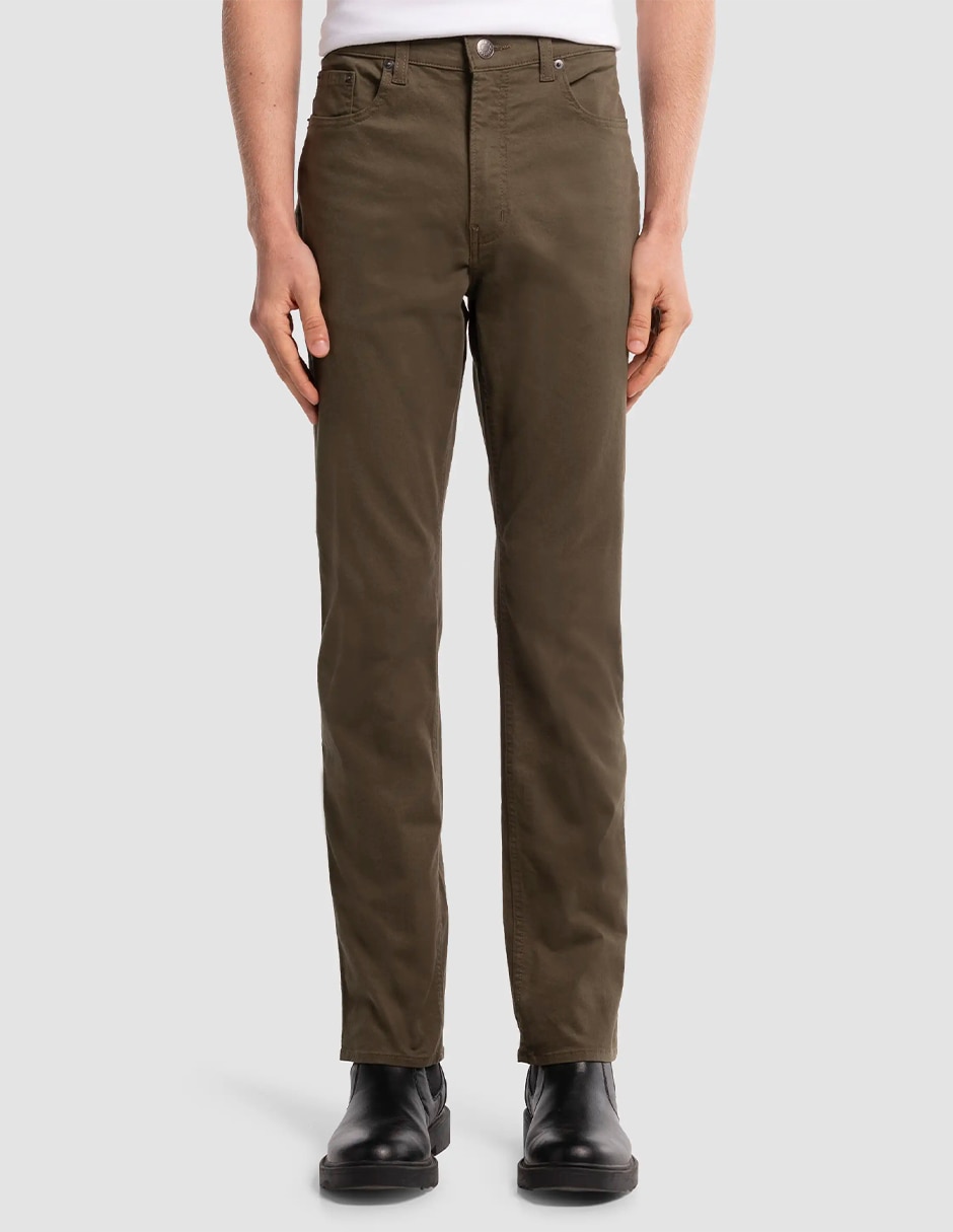 Pantalón business casual straight de gabardina para hombre Pantalón business casual straight de gabardina para hombre