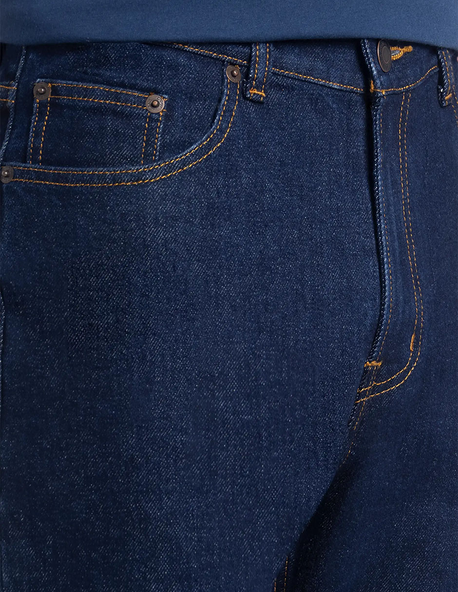 Jeans straight lavado medio para hombre 3