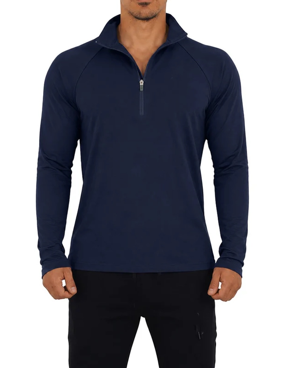 Playera Motion Series cuello con cierre para hombre
