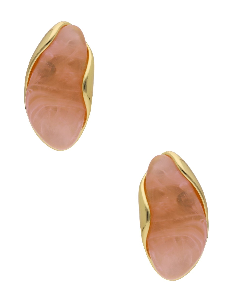 Aretes largos de gota con acabado brillante Aretes largos de gota con acabado brillante