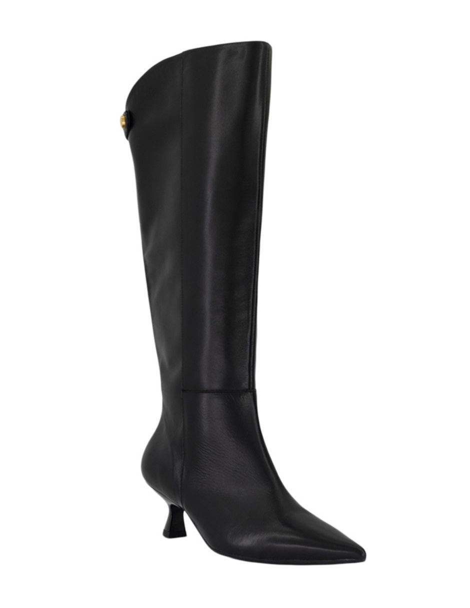 Bota rodilla Prada de piel para mujer