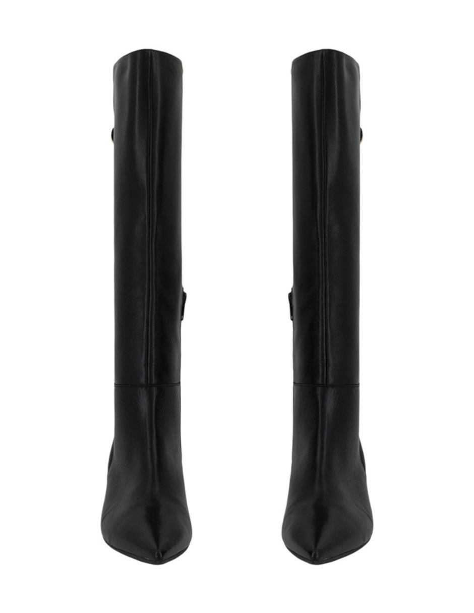 Bota rodilla Prada de piel para mujer