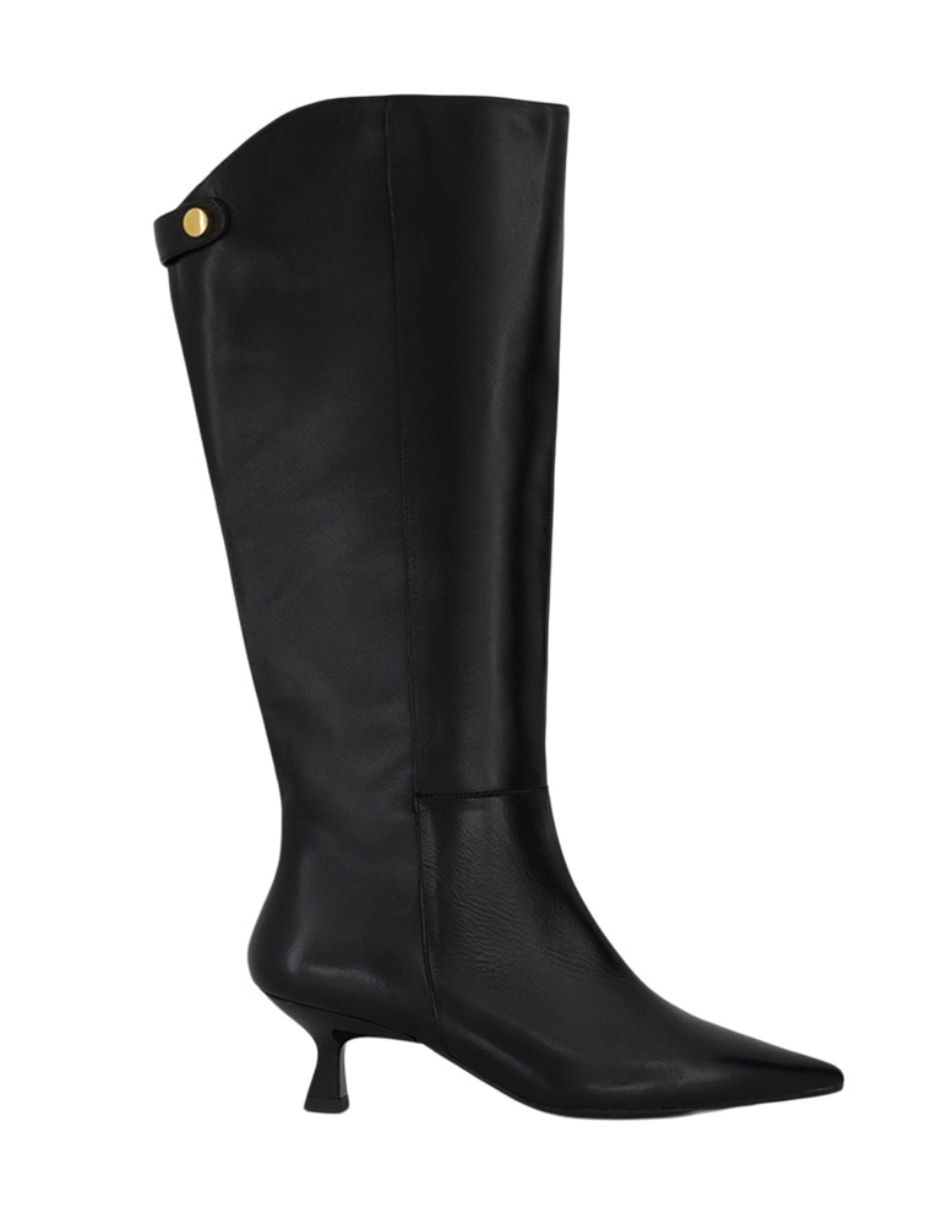 Bota rodilla Prada de piel para mujer