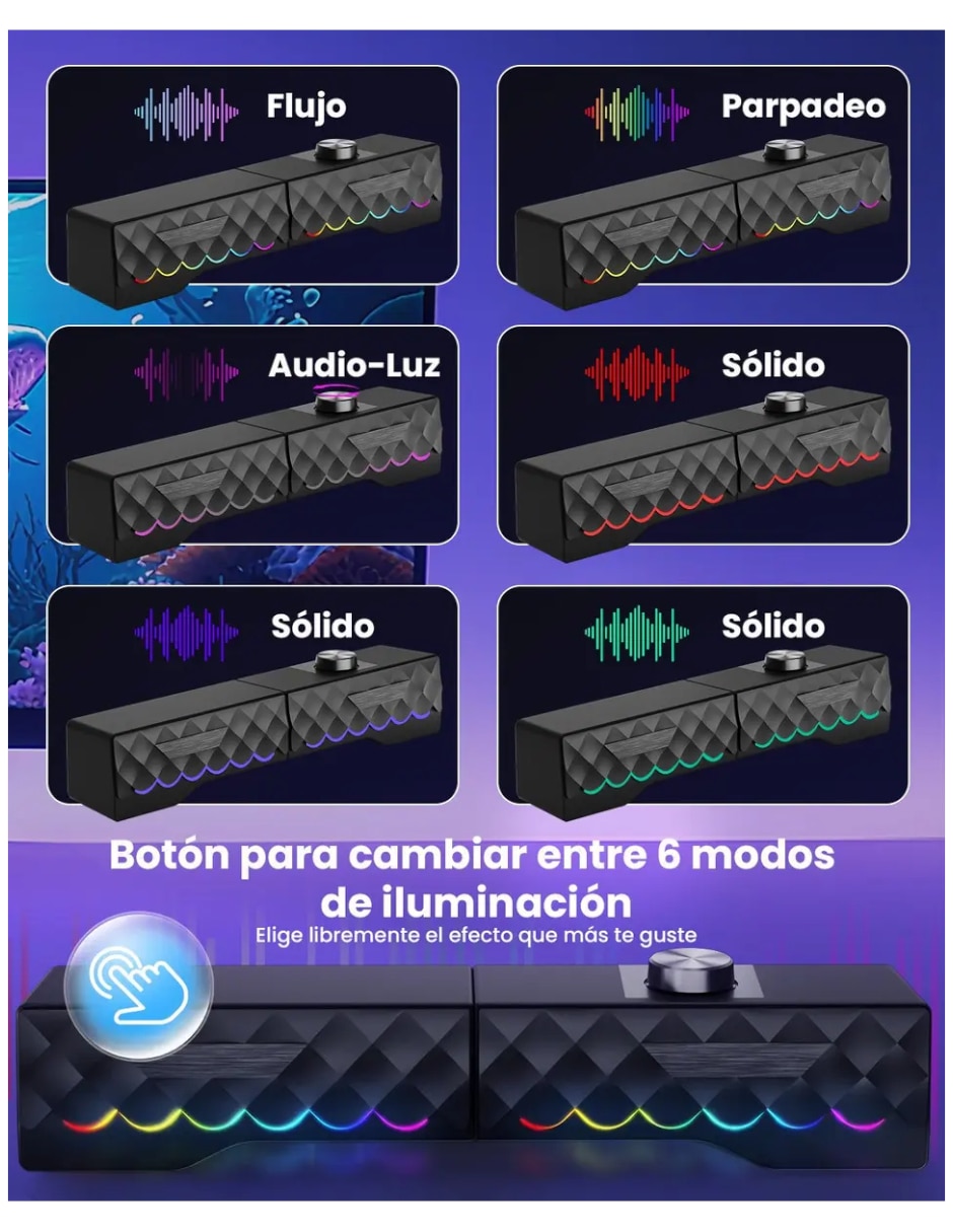 Bocina gaming alámbrica 2