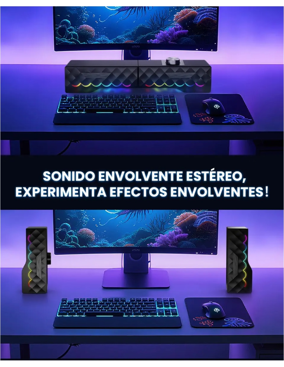 Bocina gaming alámbrica 4