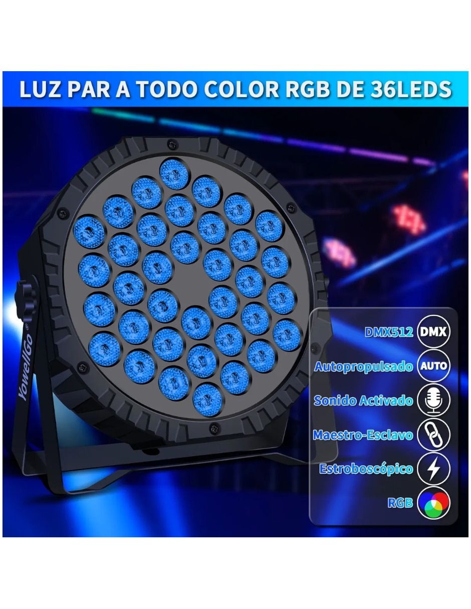 Luz audioritmica Genérica con Control remoto
