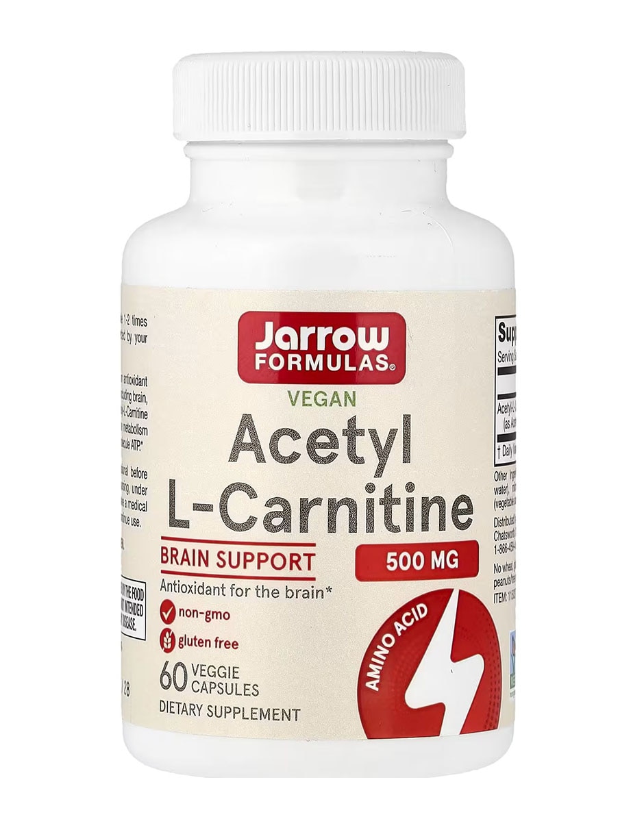 Acetil L-Carnitina Vegana con L-Carnitina 60 cápsulas