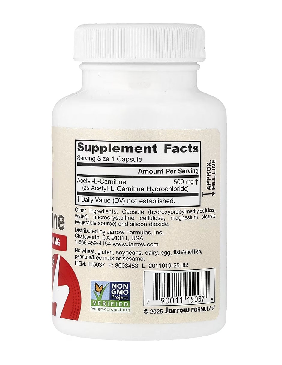 Acetil L-Carnitina Vegana con L-Carnitina 60 cápsulas 2