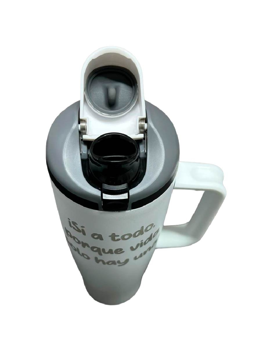 Termo de acero inoxidable con tapa rosca 5