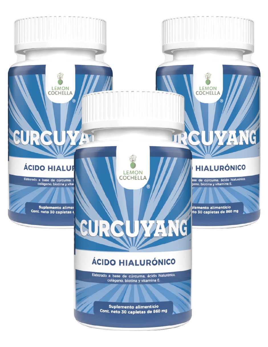 Curcuyang Ácido Hialurónico Lemon Cochellla con Turmeric Cúrcuma Colágeno Hidrolizado Biotina y Vitamina E Curcuyang Ácido Hialurónico Lemon Cochellla con Turmeric Cúrcuma Colágeno Hidrolizado Biotina y Vitamina E