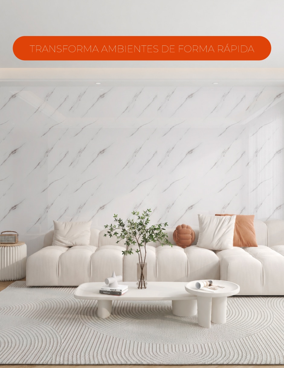 Panel decorativo para hogar e interior lavable rectangular 3