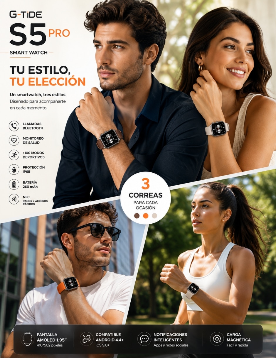 Kit smartwatch S5 Pro unisex 11