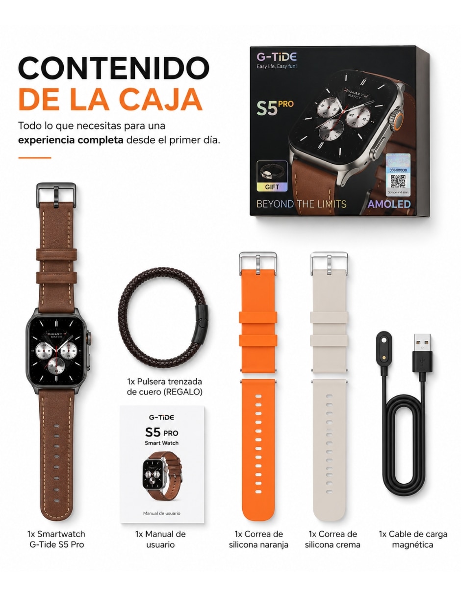 Kit smartwatch S5 Pro unisex 10