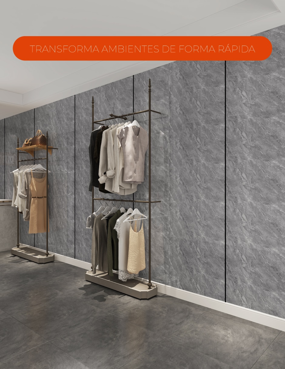 Panel decorativo para hogar e interior lavable rectangular 4